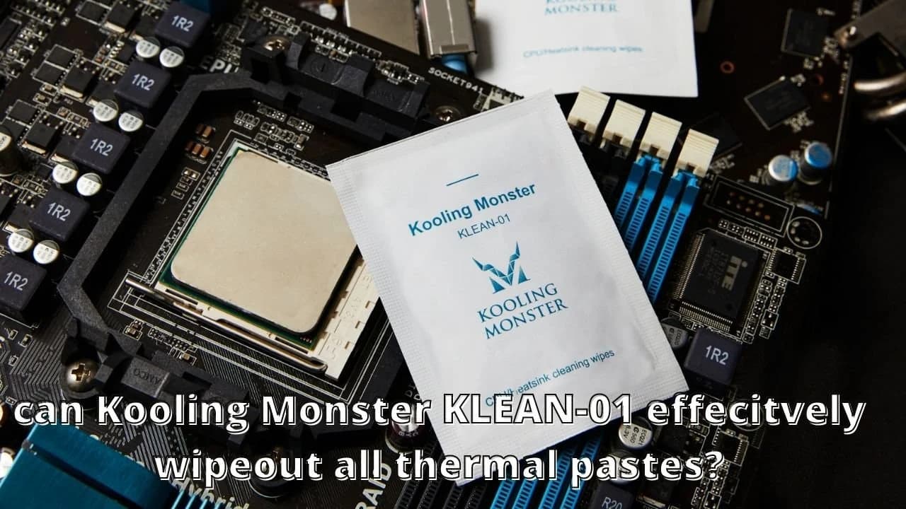 KLEAN-01 entfernt verschiedene Wärmeleitpasten
